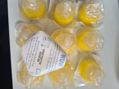 Nuk kliniksauger gelb - nuk,